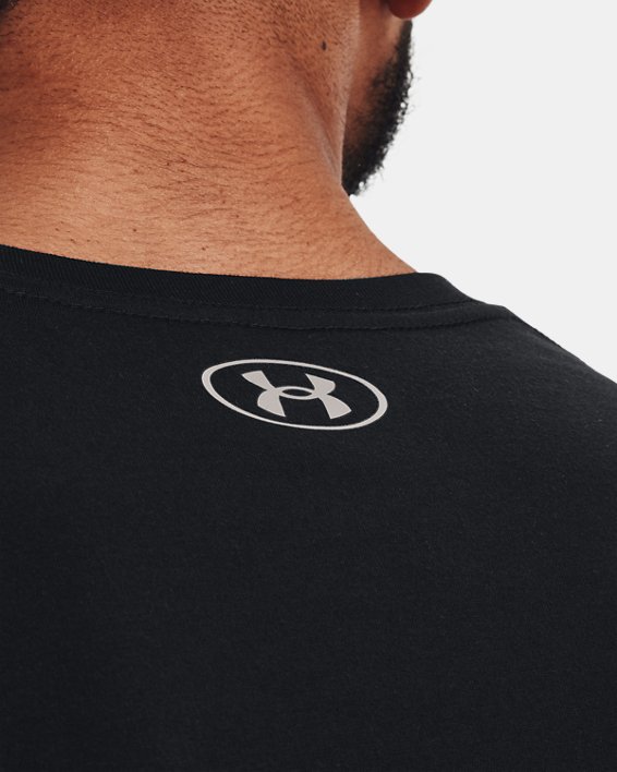 Men's UA Stacked Logo Fill T-Shirt in Black image number 3